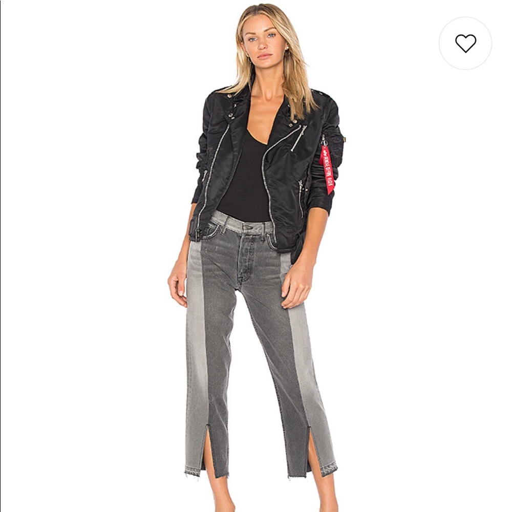 ALPHA INDUSTRIES Outlaw Biker Moto Jacket - Picture 2 of 8